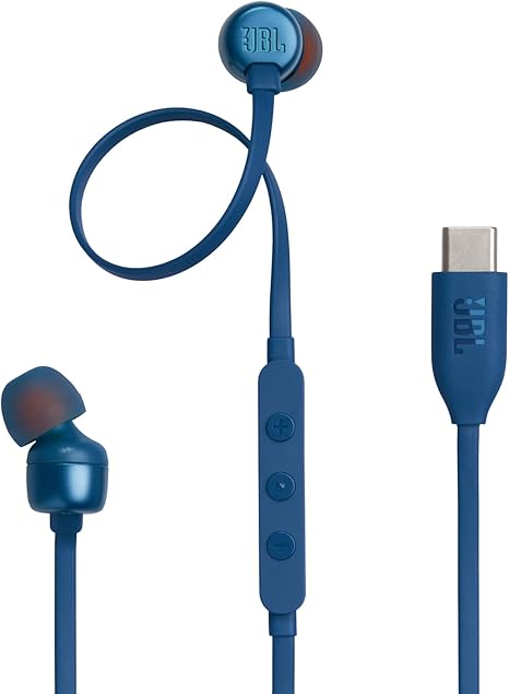 JBL, Tune 310C Wired in-Ear Earphone - Blue