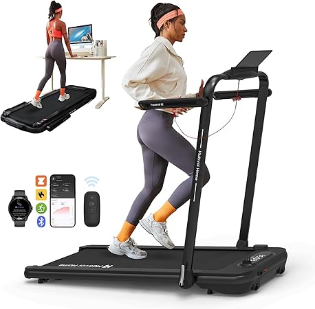 Mobvoi Home Treadmill Walking Pad/SE/Plus 3 in 1 Folding Treadmill Walking Pad 2.5 HP Compact Running Walking Machine with Remote Control for Home Office 265 LBS 7.6 MPH