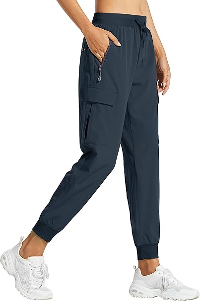 Libin Women's Cargo Joggers Lightweight Quick Dry Hiking Pants Athletic Lounge Casual Travel Petite/Regular/Tall
