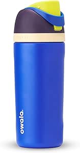 Owala Kids FreeSip Insulated Stainless Steel Water Bottle with Straw for Sports, Travel, and School, BPA-Free Sports Water Bottle, 16 oz, Celestial Sphere
