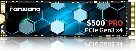 fanxiang S500 Pro 256GB NVMe SSD M.2 PCIe Gen3x4 2280 Internal Solid State Drive, SLC Cache 3D NAND TLC, Up to 3500MB/s, Compatible with Laptop and PC Desktops(Black)