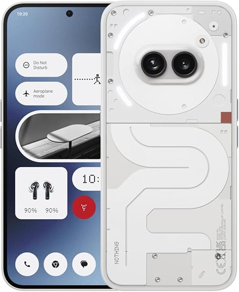 Nothing Phone (2a) Smartphone Unlocked 5G Android Phone Dimensity 7200 Pro, 50MP Dual Camera, 6.7'' AMOLED Display, 5000mAh Battery, NFC (Milk, 12 256GB)