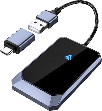 Android Auto Wireless Adapter for Factory Wired Android Auto - Instant Connection, Converts Wired to Wireless, Compatible with Android 10  & Cars from 2015