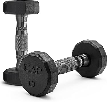 CAP Barbell Coated Dumbbell Weight | Multiple Options Pairs & Sets