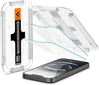 Spigen Tempered Glass Screen Protector [GlasTR EZ FIT] designed for iPhone 16e / iPhone 14 / iPhone 13 Pro/iPhone 13 [2 Pack]