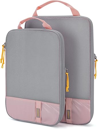 BAGSMART 6 Set/4 Set/2 Set Compression Packing Cubes for Travel, Lightweight Vacation Travel Essentials, Travel Accessories for Suitcase Organizer Bags Set, Durable Luggage Organizer Travel Bags