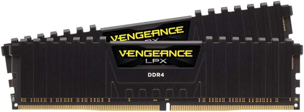 CORSAIR VENGEANCE LPX DDR4 RAM 16GB (2x8GB) 3000MHz CL15-17-17-35 1.35V Intel AMD Desktop Computer Memory - Black (CMK16GX4M2B3000C15)