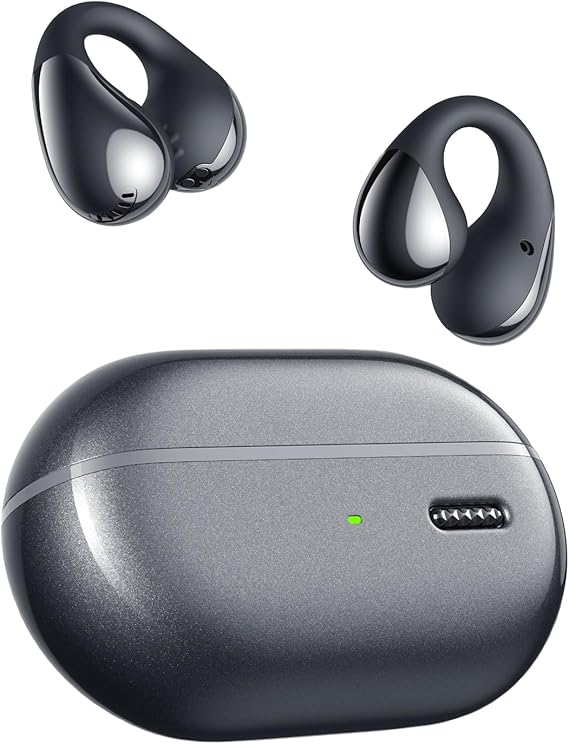 SoundPEATS PearlClip Pro Ear Ultra Open Ear Earbuds Wireless Headphones Bluetooth 5.4 Earphones Clip On Ear Buds with Mic, IPX5 Waterproof, 24 Hrs Play for Running Cycling Fitness
