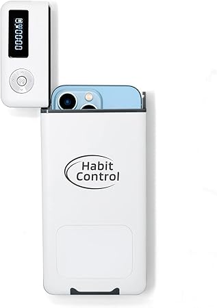 Cell Phone Lock Box with Timer for Self-Discipline, Portable Time Lock Box Suitable for iPhone and Android Smartphones, Phone Jail Box with Timer to Reduce Screen Time, Mindfulness Gift