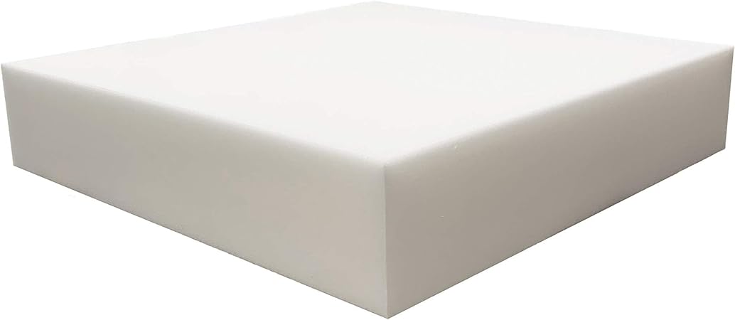 FoamRush 6" H x 24" W x 24" L Upholstery Foam Cushion High Density (Square Foam for Dining Chairs, Chair & Wheelchair Seat Cushion Replacement)