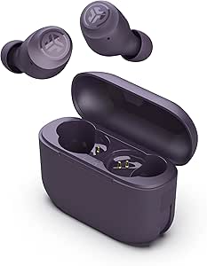 JLab Go Air Pop  True Wireless Bluetooth Earbuds   Charging Case, Limited Edition Violet (Purple), Dual Connect, IPX4, Bluetooth 5.3 Connection, 3 EQ Settings Signature, Balanced, Bass Boost