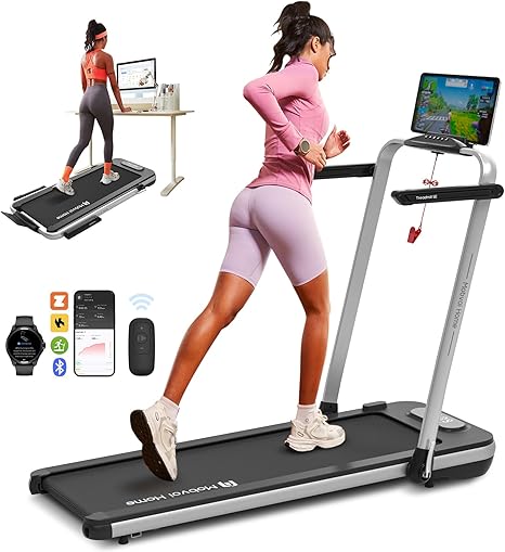 Mobvoi Home Treadmill Walking Pad/SE/Plus 3 in 1 Folding Treadmill Walking Pad 2.5 HP Compact Running Walking Machine with Remote Control for Home Office 265 LBS 7.6 MPH