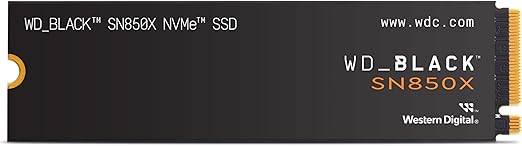 WD_BLACK 2TB SN850X NVMe Internal Gaming SSD Solid State Drive - Gen4 PCIe, M.2 2280, Up to 7,300 MB/s - WDS200T2X0E
