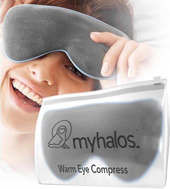 Microwave Activated Warm Eye Compress for Dry Eyes - Heated Eye Masks for Dry Eyes - Dry Eye Therapy Mask & Eye Compress Moist Heat Delivers Warm Compress for Eyes