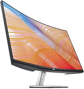 Dell S3222HN Curved Monitor - 31.55-inch FHD (1920x1080) 75Hz 4Ms 1800R Curved Display, HDMI Connectivity, AMD FreeSync Technology, Tilt Adjustability - Silver
