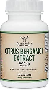 Citrus Bergamot Supplement - Only Patented, Clinically Proven Bergamot Extract - 1,000mg Servings (Sourced from Italy) (60 Capsules) by Double Wood