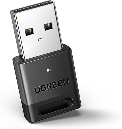 UGREEN USB Bluetooth Adapter, 5.3 Bluetooth Adapter for PC, Plug & Play for Windows 11/10/8.1, Bluetooth Receiver & Transmitter for Keyboard/Mouse/Headphone/Speakers/Printer