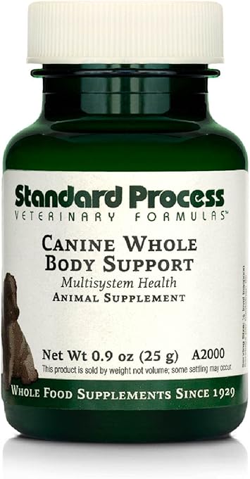 Standard Process Inc. Canine Whole Body Support - Multisystem Support Supplement for Canines - Nutritional Powder for Daily Health Maintenance - Multisystem Supplement Formula - 25 g