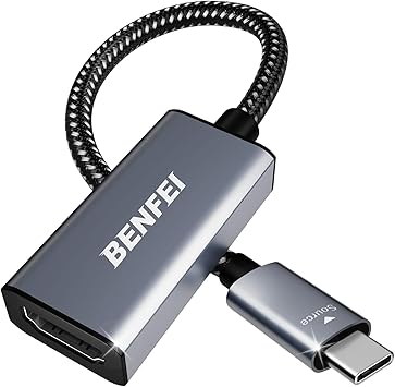 BENFEI USB C to HDMI Adapter, USB Type-C to HDMI Adapter [Thunderbolt 3/4 Compatible] with iPhone 15 Pro/Max, MacBook Pro/Air 2023, iPad Pro, iMac, S23, XPS 17, Surface Book 3 and More