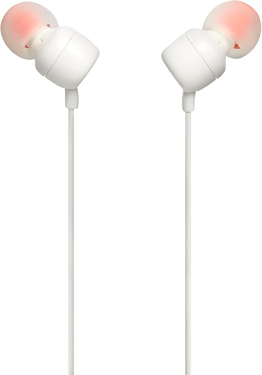JBL Tune 110 in-Ear Earphone White - JBLT110WHT