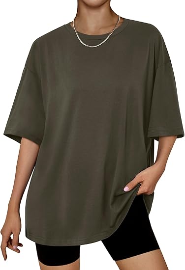 Trendy Queen Womens Oversized Summer T Shirts Business Casual Dressy Shorts Sleeves Tops Beach Vacation Fashion Clothes