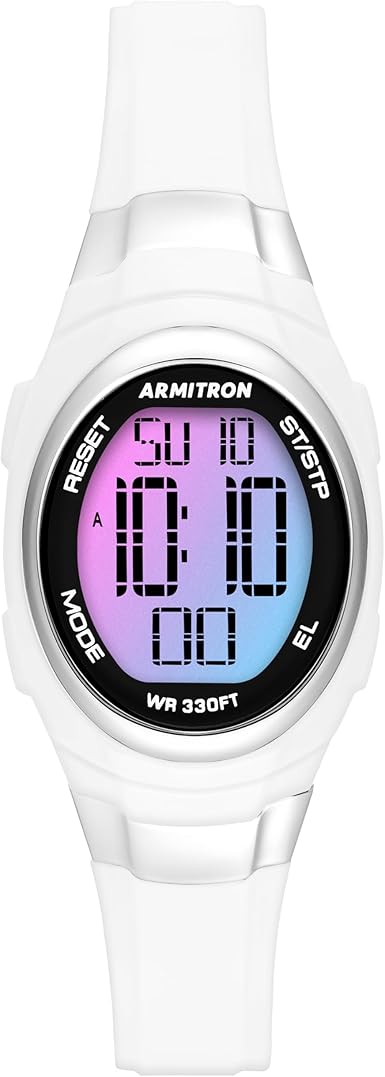 Armitron Sport Women's Digital Chronograph Resin Strap Watch, 45/7034