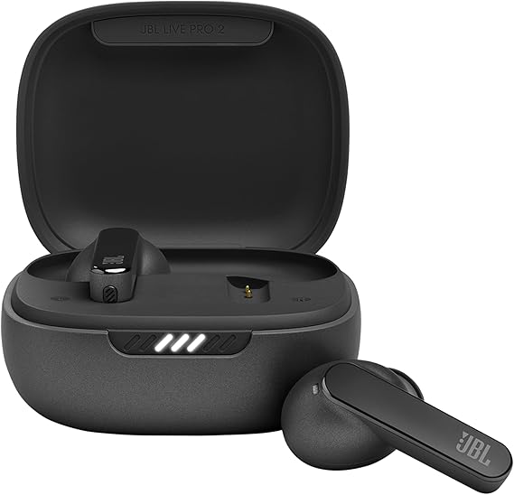 JBL Live PRO 2 TWS Auricolari True Wireless, Cuffie in Ear Bluetooth Senza Fili con Cancellazione Adattiva del Rumore e 6 Microfoni, Impermeabili IPX5, fino a 40h di Autonomia Combinata, Nero