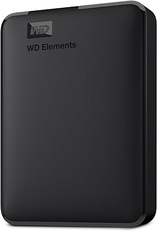 WD 6TB Elements Portable External Hard Drive for Windows, USB 3.2 Gen 1/USB 3.0 for PC & Mac, Plug and Play Ready - WDBHJS0060BBK-WESN