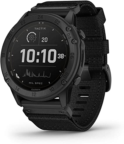 Garmin tactix Delta Solar, Specialized Tactical Watch with Solar Charging Capabilities, Ruggedly Built to Military Standards, Night Vision Compatibility, Black