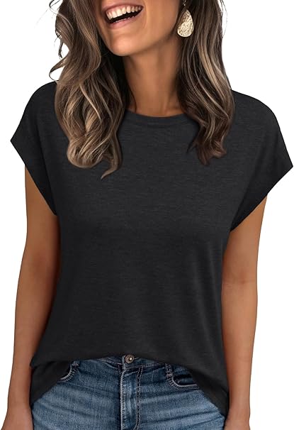 AUTOMET Womens Summer Tops Going Out Workout Outfits Spring T Shirts Business Casual Dressy Fashion Trendy Clothes 2025