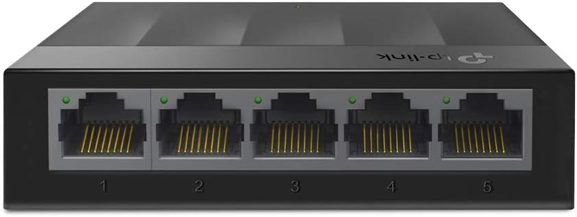 TP-Link Litewave 5 Port Gigabit Ethernet Switch | Desktop Ethernet Splitter | Plastic Case | Unshielded Network Switch | Plug & Play | Fanless Quiet | Unmanaged (LS1005G)