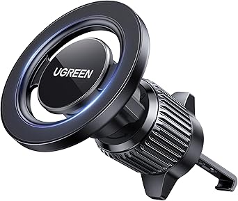 UGREEN Car Phone Mount for Magsafe Air Vent Car Mount Magnetic Phone Holder Compatible with iPhone 16 15 14 13 12 Pro Max, Strongest Magnet Black