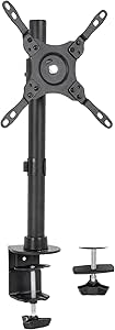 VIVO Ultra Wide Screen TV and Monitor Desk Mount, Adjustable Height and Tilt Stand for Screens up to 42 inches, Black, STAND-V101C
