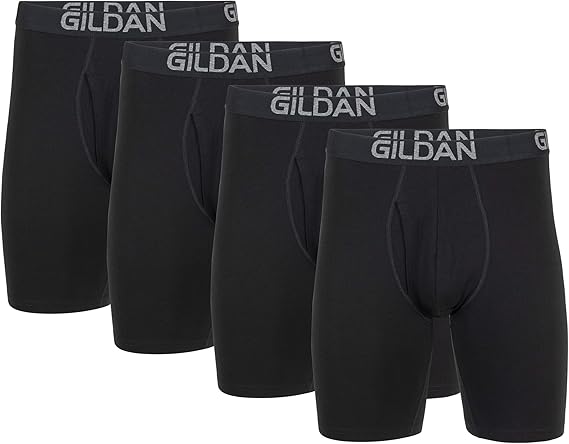 Gildan Men's Underwear Cotton Stretch Boxer Briefs, Multipack