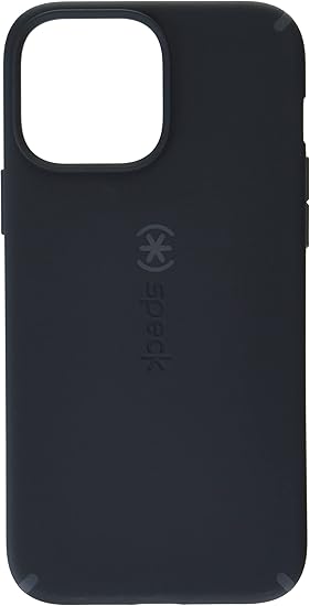 Speck MagSafe Case for iPhone 13 Pro Max - Drop & Camera Protection, Soft-Touch Secure Grip, Wireless Charging Compatible, Also Fits iPhone 12 Pro Max - Black/Slate Grey