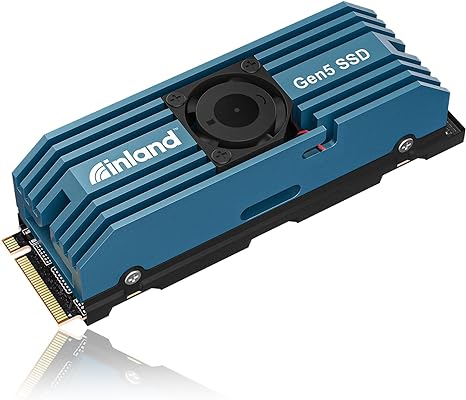 INLAND TD510 2TB PCIe 5.0 M.2 SSD Gen5 x 4 232-L 3D TLC NAND NVMe 2280 Internal Solid State Drive Gaming SSD with Heatsink & DRAM